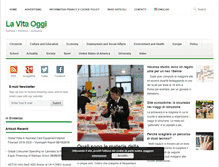 Tablet Screenshot of lavitaoggi.com